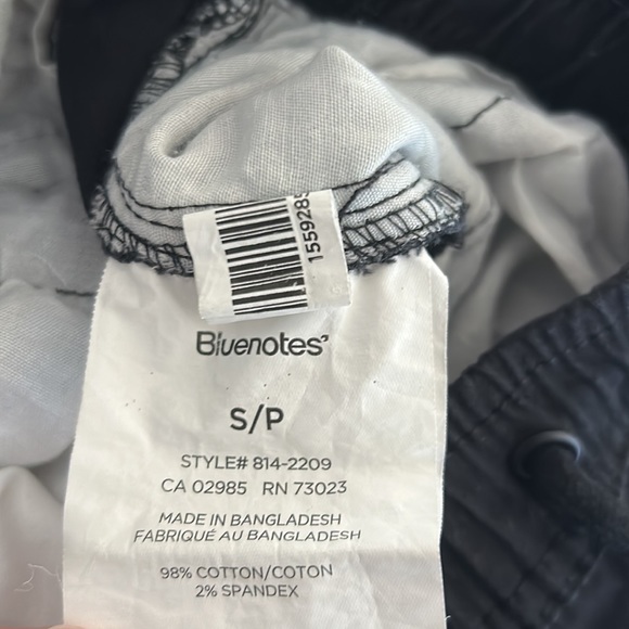 Bluenotes Slim Joggers Small Black Pants - Picture 7 of 9